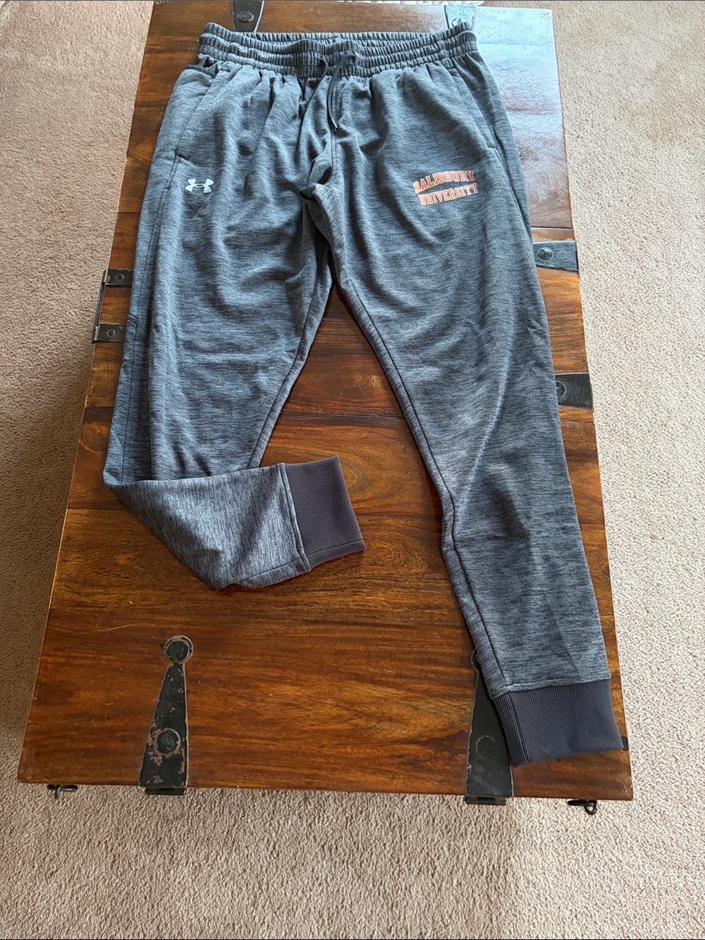 Under Armour Men's Dark Gray Performance Joggers with Salisbury University Logo